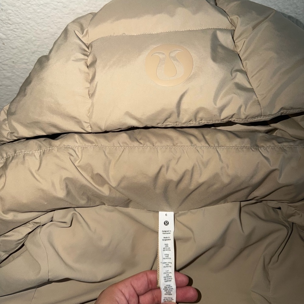 lululemon athletica Beige Puffer Jacket